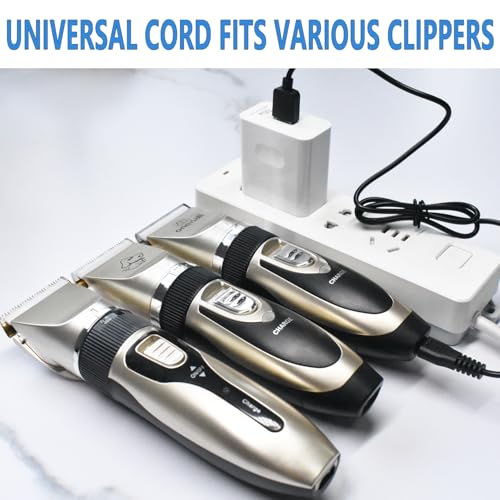 Universal Hair Clipper Charger Cord, Replacement Charger for Various Electric Hair Clipper,Shavers,Razors,Trimmer, for Various Dog Clippers, fits oneisall Dog Clippers etc
