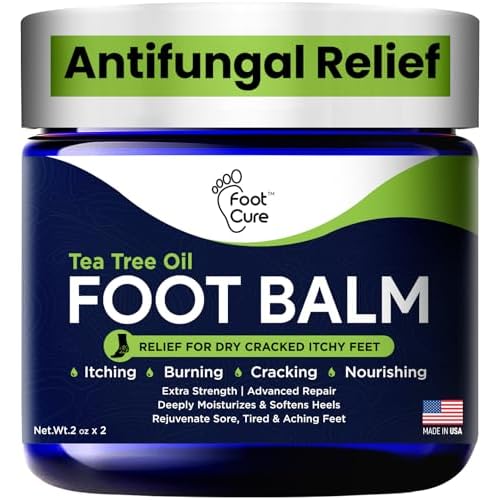 Antifungal Cream - For Itchy Feet and Skin Fungus Relief - Extra Strength Treatment for Athlete¡¯s Foot, Ringworm, and Jock Itch. Moisturizer for Dry Cracked Feet infused with Tea Tree Oil Made in USA