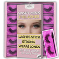 10 Pairs Mink Lashes Fluffy Eyelashes Mink Wispy Lashes (Pink) - Ready-to-Wear, Pre-Curved, Feather-Light Comfort, Secure Fit, Reusable Up to 20 Times, Instant Glam, No Trimming, Individually Sealed