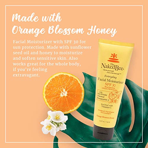 THE Naked BEE - 2.5 Oz Vitamin C Facial Moisturizer SPF 30 -Orange Blossom (Pack of 2)