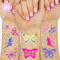 xo, Fetti Butterfly Tattoos - 34 Glitter styles | Birthday Party Supplies, Butterfly Party Favors + Fairy Decor
