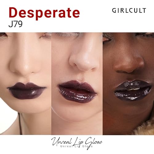 GIRLCULT Glass Shine Lip Gloss ? Non-Sticky Hydrating Lip Stain with High-Shine Glossy Finish, Long-Lasting Lightweight Formula, Moisturizing & Comfortable Wear for Plump Lips (J79)