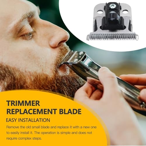 Trimmer Replacement T Blade Set Ceramic Blade Carbon Steel Blade Set for D8 SlimLine Pro Li Andis Hair Clipper Trimmer, #32105 D7#32655 D8#32400 (Silver)