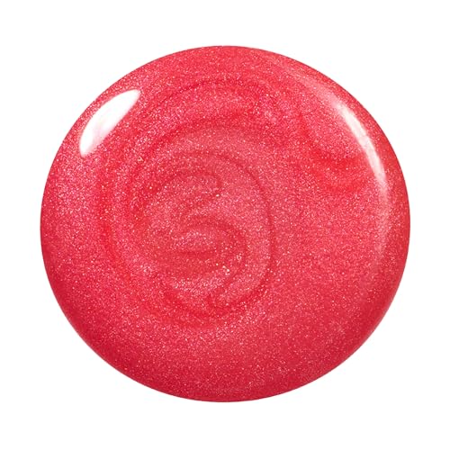 Dazzle Dry Nail Lacquer (Step 3) - Poolside Pink - A deep coral pink-red. Semi-sheer shimmer. (0.5 fl oz)