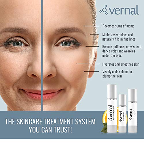 Vernal¡¯s 100% Pure Hyaluronic Acid Serum ? Rich With Vitamins C, E and Age-Defying Antioxidants - Anti Wrinkle, Anti Aging Face Serum that Lifts and Firms Skin, Made in USA