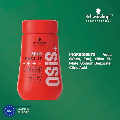 OSiS+ Dust It - Mattifying and Texturizing Volume Powder ? Long-Lasting Hold, Strong Control and Separation for Different Hair Styles