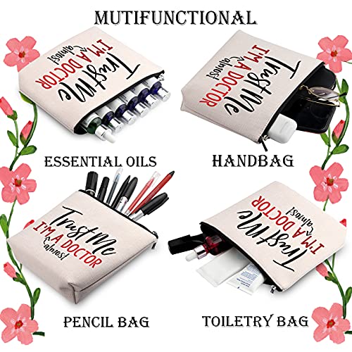 Generic WCGXKO Future Doctor Gift MD Gift Trust Me I¡¯m Almost A Doctor Zipper Pouch Makeup Bag for Doctor Graduation (Almost A Doctor)
