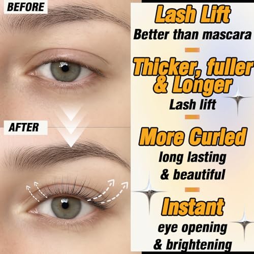 2-IN-1 Lash Lift & Brow Lamination Kit ? Professional Kit for Fuller Brows & Long-Lasting Curled Lashes, Salon-Quality Eyelash Lift & Eyebrow Lamination DIY at Home with Easy Instructions