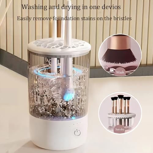 Electric Makeup Brush Cleaning Machine, Automatic Makeup Brushes Cleaner Suitable for Various Makeup Brushes & Tools