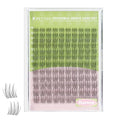 KEYYOU Venus Aurora Naiad DIY Lashes Clusters Invisible Band C Curl Natural Soft Waterproof 120Pcs Lash Extension Easy to Apply at Home Cosmetic Makeup Volume False Eyelashes (Aurora-C-8-16MIX)