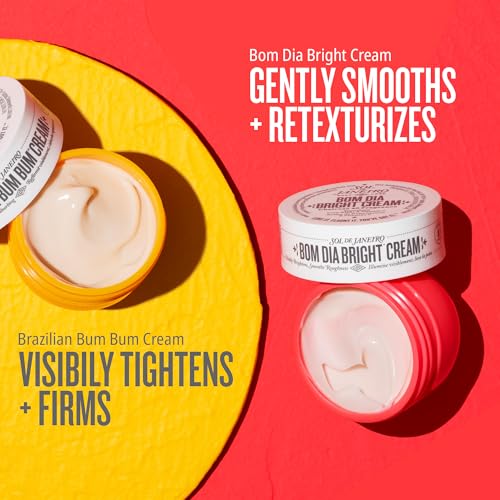 Sol de Janeiro Mini Body Cream Trial Set - Travel Size Set - Beauty Minis - Brazilian Bum Bum Cream & Bom Dia Bright Cream - 2 Piece Set 25 mL - $24 Value