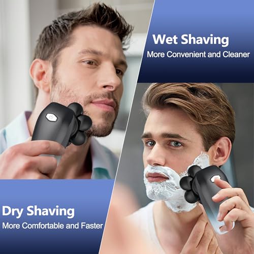 Head Shaver for Men,Bald Head Shavers,Electric Razor for Men Head Shaver Cordless,Man Electric Shavers for Face Wet and Dry, 6 in 1 Shaver for Bald Heads Rechargeable,Travel Hair Shaving Grooming Kit