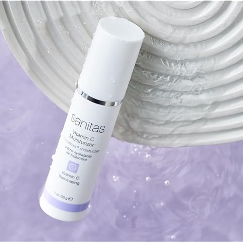 Sanitas Skincare Vitamin C Moisturizer, Lightweight, Fast Absorbing Moisturizer for Combination/Oily Skin, 1 Ounce