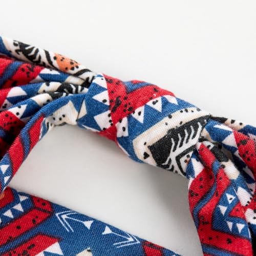 Cicy Bell Headband for Women Boho Yoga Workout Vintage Traditional Folk Patterns Head Wrap Trendy Running Hiking Cycling Hairband