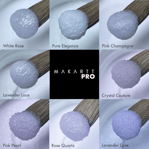 MakarttPro Acrylic Powder -The Enchanted Collection- 56g/2oz, Set of 8 Colors for Nail Extension | Professional Acrylic Nail Cover Powder for Private Nail Technicians, 8 x 56g Combo Pack