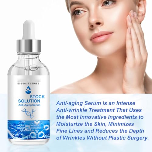 Facial Serum 1 Fl Oz, Anti Aging Serum For Face, Instant Face Tightening, Reduce Fine Lines, Wrinkles, Boost Skin Collagen, Hydrate & Plump Skin