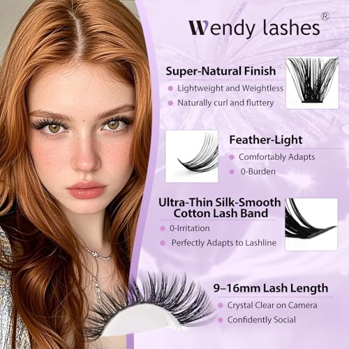 Lash Clusters Kit 40D+60D+80D 3 Styles 900PCS with Bond&Seal Cluster Eyelash Extensions Kit Bluk Natural Eyelashes Volume Eyelash Clusters DIY Lash Extension Kit D Curl Individual Lashes Kit