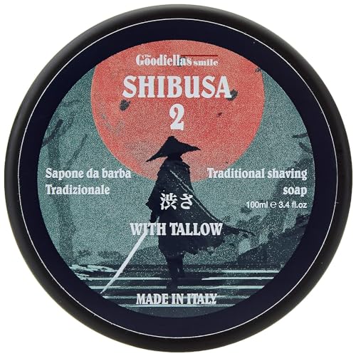 The Goodfellas' smile, SHIBUSA 2 Tallow Shave Soap, 3 in 1 Shampoo, and Aftershave Splash Bundle, Made in Italy