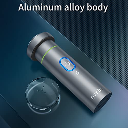 Electric Razor,Aluminum Alloy Body,3D Floating Shaver Head,Type-C Charging,use for 45 Days(RK100-Gray)