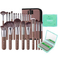 DUcare Makeup Brushes Professional with Bag 22Pcs+Oil Blotting Sheets for Face