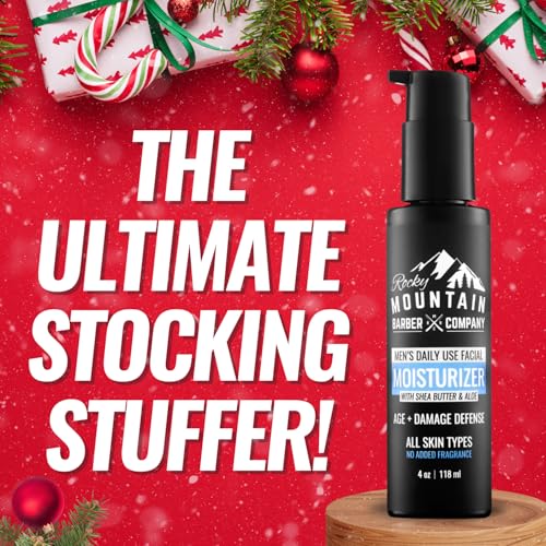 Men's Face Moisturizer - With Shea Butter, Jojoba Oil, Argan Oil & Vegetable-Derived Glycerin - Fragrance-Free Formula For All Skin Types