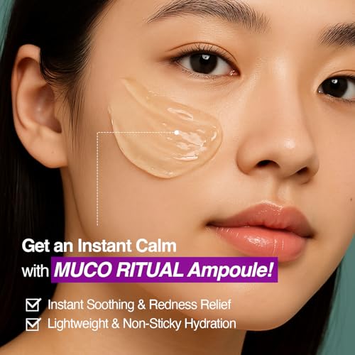 Aloe Serum (Muco Ritual Ampoule) ? Korean Vegan Facial Essence with 95% Aloe Polysaccharides ? Lightweight Hydration for Dry & Visibly Stressed Skin ? 4.05 fl oz (120ml)