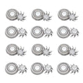 Replacement Heads, 12-Pack, for Pitbull Skull Shaver Gold, Silver, Palm, Platinum, Diamond Pro, Butterfly Kiss Electric Models