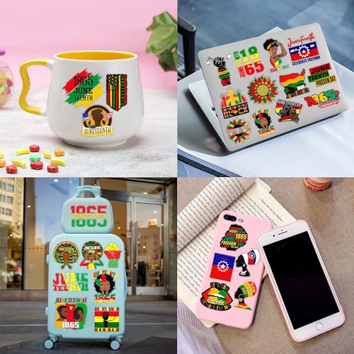 96 PCS Juneteenth Temporary Tattoos ? African American Party Decorations, Black History Month Supplies, Afro American Stickers for Kids Adults Party Favors Gifts Decor