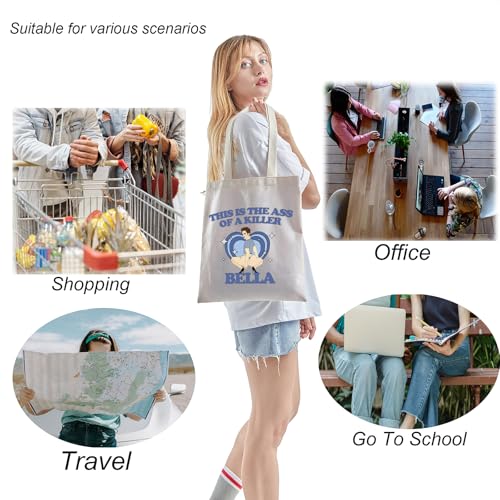 TSOTMO Movie Merchandise Makeup Bag Gift Vampire Werewolf Gift Vampire Edward Bag For Movie Fans (BELLA Tote)