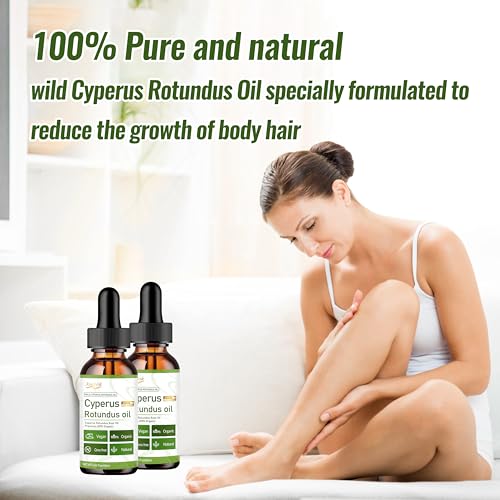 Cyperus Rotundus Oil for Hair Removal,100% NaturalCyprus Oil, Reduces Hair Growth, Soothes Skin, ideal for Men &Women, 60ml
