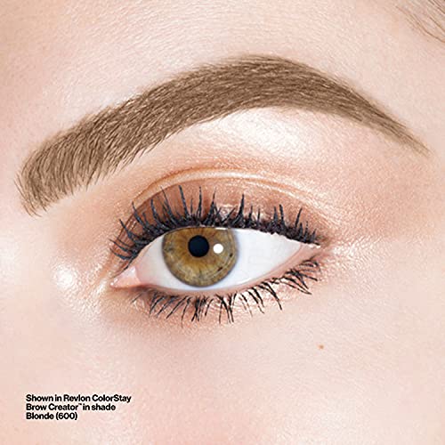Revlon ColorStay Brow Creator, 2-in-1 Precise Eyebrow Pencil & Powder with Spoolie Brush, Waterproof & Long Lasting, 605 Soft Brown, 0.003 oz