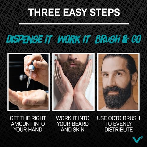 VOLT Beard Oil for Men, All-Natural Vegan Beard Moisturizer with Essential Oils for Beard, Hair & Skin, Argan & Jojoba Oil, Hydrates, Nourishes & Adds Shine, Everest Scent, 1 Oz Glass Bottle