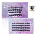 Self Adhesive Lash Clusters, Anime Lash Clusters Manga Lashes No Glue Needed Self Adhesive Eyelashes, Reusable Preglued Eyelash Glueless Lash Easy Eyelashes for Beginners