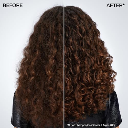 Redken All Soft Argan-6 Oil Treatment For Dry Hair - Deeply Conditions Hair, Adds Softness and Shine With Argan Oil