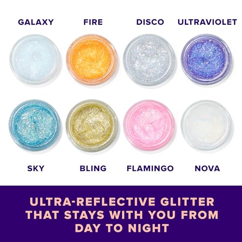 UNICORN SNOT Holographic Face Glitter & Body Glitter Gel | Hair Glitter, Vegan & Cruelty Free, 1.7 oz Silver Glitter (Disco)