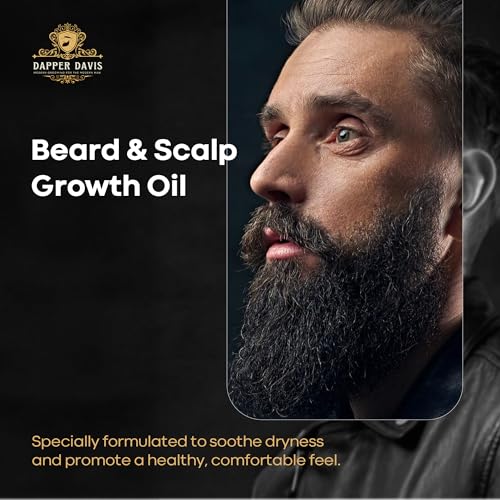 Beard & Scalp Oil ? Nourishing Hair & Beard Oil with Avocado, Jojoba & Rosemary Oils ? Promotes Growth, Soothes Itchiness & Dryness ? 4 fl oz(120ml)