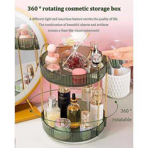 Argox 360 ¡Æ Rotary Makeup Organizer, Bathroom Counter Organizer,Skincare Care Organizer,Make up Organizers and Rotary Storage.