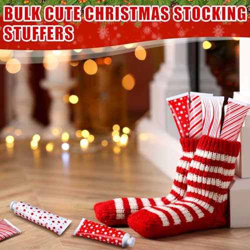 30 Pcs Christmas Hand Cream Bulk Mini Hand Lotion Candy Cane Scented Peppermint Lotion Christmas Stocking Stuffers Bulk Holiday Gifts Employee Staff Teacher Appreciation Gifts for Coworkers