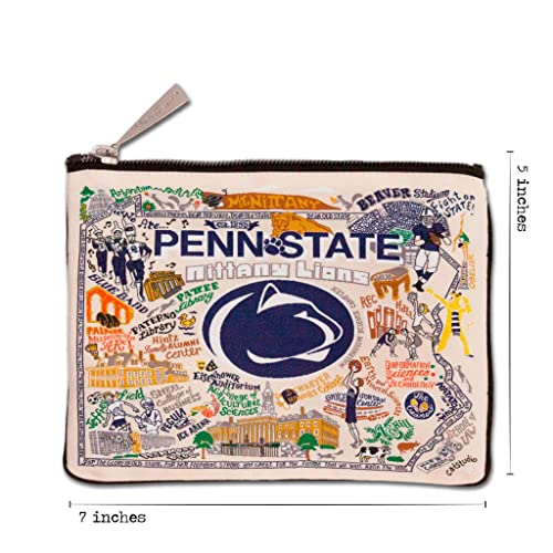 Catstudio Collegiate Zipper Pouch, Penn State University Travel Toiletry Bag, Ideal Gift for College Students or Alumni, Makeup Bag, Dog Treat Pouch, or Travel Purse