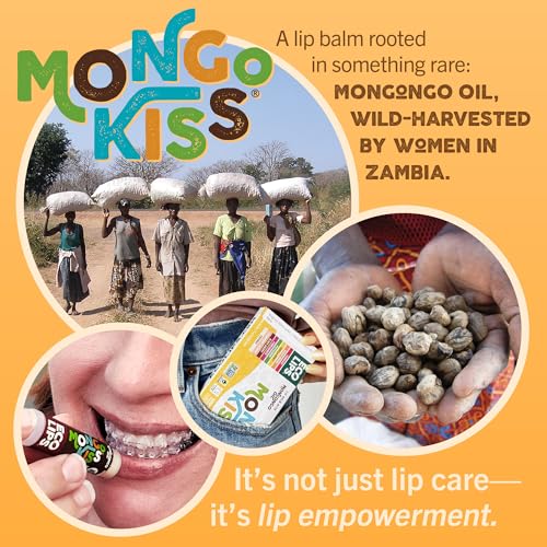Mongo Kiss USDA Organic Lip Balm Set 8-pack (0.15 oz. each) with Mongongo Oil & Cocoa Butter to Moisturize Chapped Lips | Made in USA by Eco Lips (Variety)
