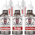 3 Bottle Sample Pack 11 Natural Anti-Aging Cologne Scented Beard Oils For All Men, Beard Growth and Conditioner | Dry Flaky Dandruff skin | Oily Skin ( Avintus, Exclusive, Tobacco Vanilla )