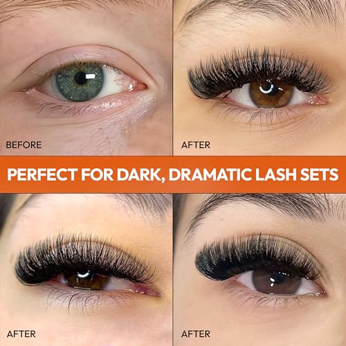 Eyesy Lash 448 Narrow Promade Fans & 1200 Promade Fans - Premade Volume Lash Extensions Tray Mixed Length