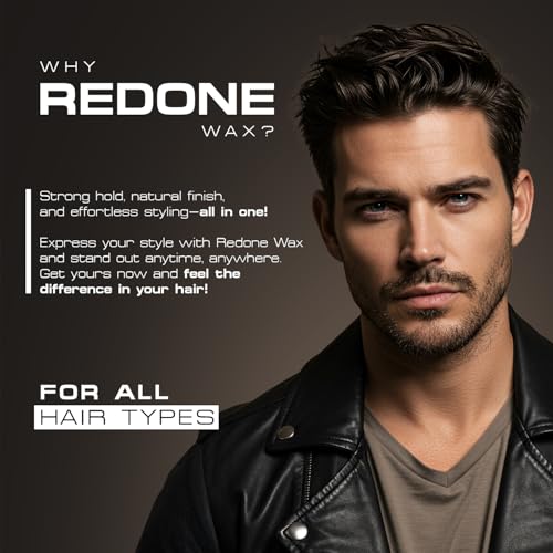 Redone Hair Styling Wax Black 150ml | Extra Hold | Gel Wax | Lime Scent | Long Lasting & Shiny Finish | For Men & Women | Professional Hair Styling Formula | Maximum Control & Smooth Texture