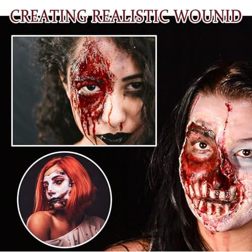 Fake Blood Makeup Spray,Fake Blood Washable for Clothes,Halloween Liquid Blood Splatter for Vampire Zombie Bride Clown Costume Cosplay Theater SFX Halloween Makeup