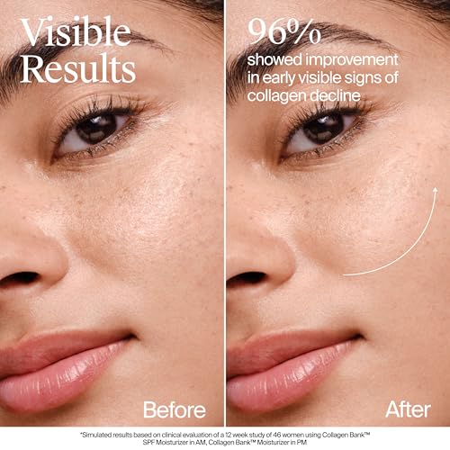 Neutrogena Collagen's Bank Face Moisturizer with SPF 30 Sunscreen, Larger Size Anti-Aging Face & Neck Collagen-Cream, Micro-Peptide, Support & Defend Skin¡¯s Natural Collagen, 2.7 fl oz, (Pack of 2)