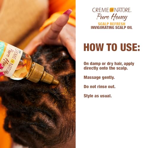 Creme of Nature Pure Honey Scalp Oil (Pack of 2)