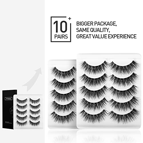 Eyelashes Lashes False Eyelashes Natural Eyelashes Wispy Lashes Mink Lashes False Eyelashes Natural 10 Pairs Frihappy Lashes DW8
