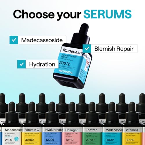 Mediheal Madecassoside Repair Serum 1.35 fl.oz - Blemish Care, Fades Pigmentation and Freckles & Skin Soothing & Hydration - with Centella Asiatica, Niacinamide