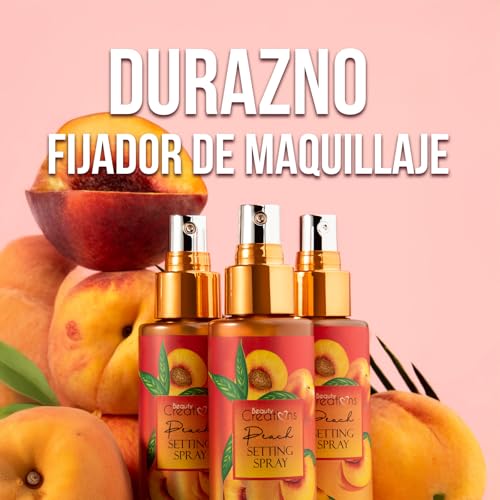 Beauty Creations Hydrating Peach Setting Spray for All Skin Types, 4 Fl Oz