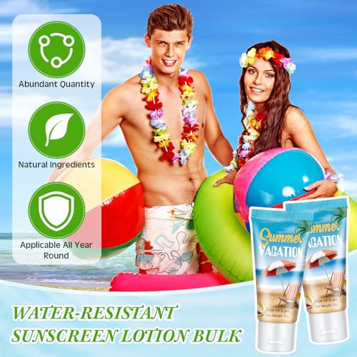 24 Pcs Mini Aloe Vera Gel Bulk for Summer Vacation Party 1oz Travel Size Soothing Moisture Aloe Gel Bulk for Thank You Gifts Summer Party Supplies